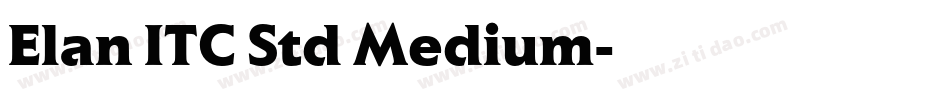 Elan ITC Std Medium字体转换